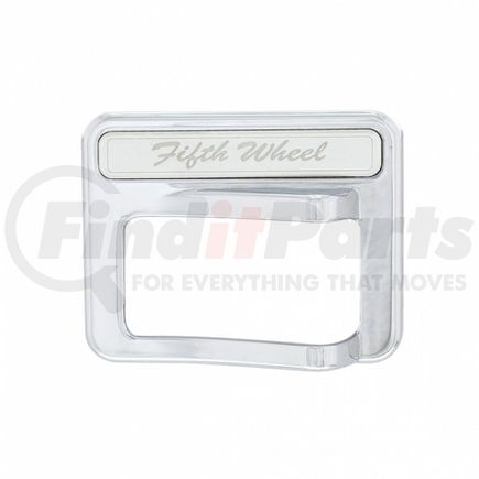 United Pacific 41765 Rocker Switch Cover - Fifth Wheel, Chrome, for 2014+ Peterbilt