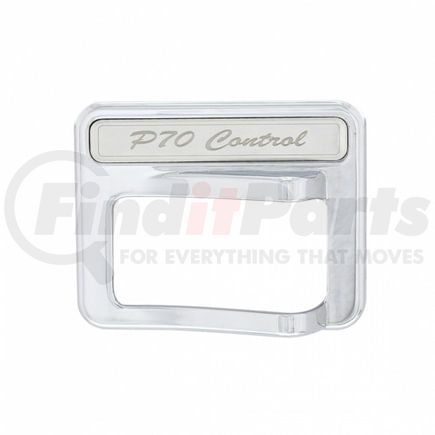 United Pacific 41766 Rocker Switch Cover - PTO Control, Chrome, for 2014+ Peterbilt