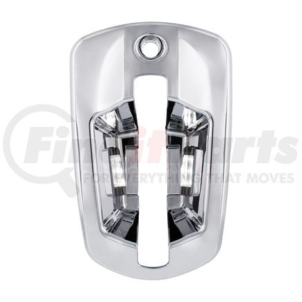 United Pacific 42542 Exterior Door Handle Cover - Driver Side, Chrome, with 6 LED White Light