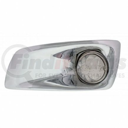 United Pacific 42701 Bumper Guide Light - Bumper Light Bezel, Front, LH, with 17 LED Watermelon Light, Amber LED/Clear Lens, for Kenworth T660