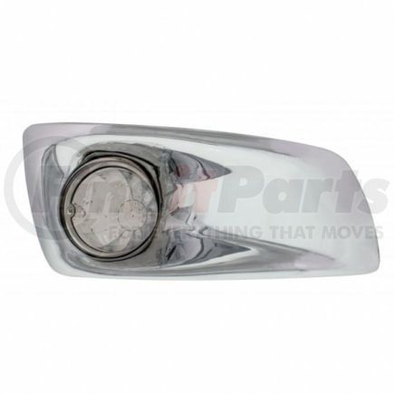 United Pacific 42733 Bumper Guide Light - Bumper Light Bezel, RH, with 17 LED Watermelon Light, for 2007-2017 KW T660, Amber LED/Clear Lens