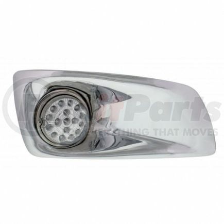 United Pacific 42735 Bumper Guide Light - Bumper Light Bezel, RH, with 17 Amber LED Clear Style Reflector Light, for 2007-2017 KW T660, Clear Lens