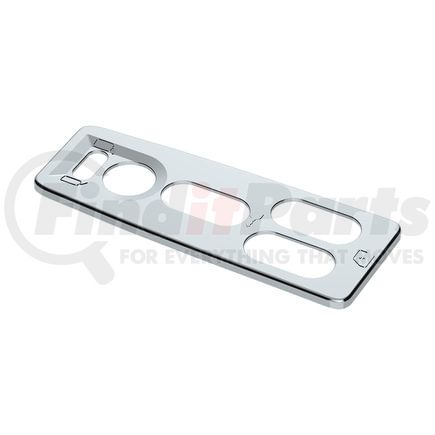 United Pacific 42097 Door Window Switch Bezel - Window Switch Cover, LH, Chrome, 5 Openings, for 2008-2017 Freightliner Cascadia