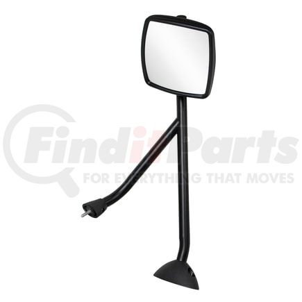 United Pacific 42228 Hood Mirror - Assembly, Black, Original Style, Passenger Side, with Wide-Angle Convex Mirror Glass