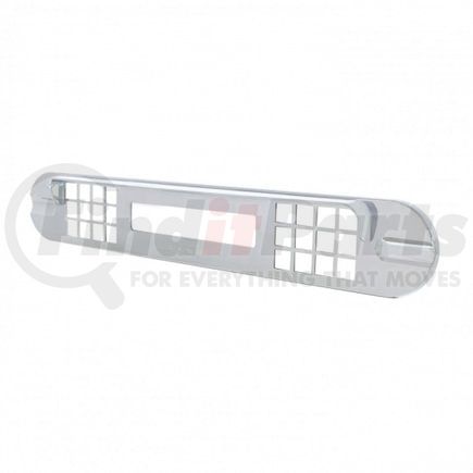 United Pacific 42372 Instrument Cover - For Dash Warning Light Panel, Chrome, Plastic, Center, for Freightliner Cascadia