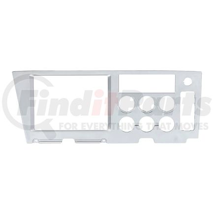 United Pacific 42441 Dashboard Panel - Upper Center, Chrome, Plastic, For 2018-2023 Freightliner Cascadia