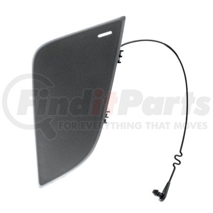 United Pacific 42526 Tow Hook Cover - Driver Side, Black, Plastic, For 2018-2023 Freightliner Cascadia