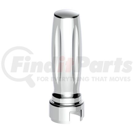 United Pacific 70610 Manual Transmission Shift Knob - Gearshift Knob, Chrome, "Vegas" 13/15/18 Speed Grooved, with Adapter, Vertical