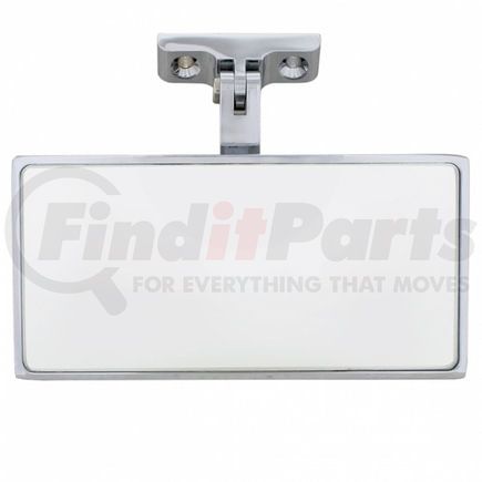 United Pacific 70803 Rear View Mirror - Rectangular, Chrome Plated, Aluminum, Interior, with Screw-On Mount