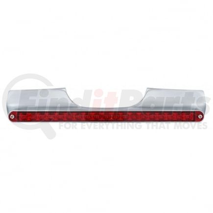 United Pacific 71004 Turn Signal Light - Motorcycle, Rear, with 19 LED 12" Light Bar, Red LED/Red Lens