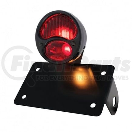 United Pacific 86806 Tail Light - Horizontal, with Black Rim/Black Housing, for 1928 Ford Model "A"