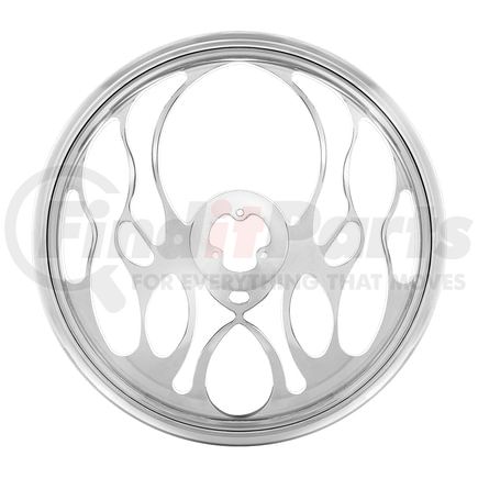 United Pacific 88150 Steering Wheel - 18", Chrome Aluminum "Blaze", Style