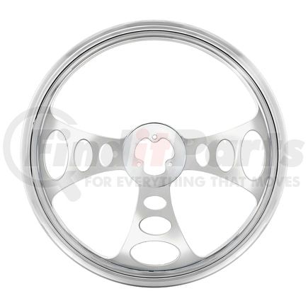 United Pacific 88160 Steering Wheel - 18", Chrome Aluminum "Chopper", Style