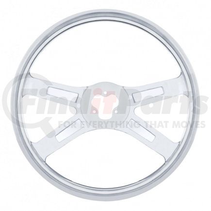 United Pacific 88210 Steering Wheel - Stainless Steel