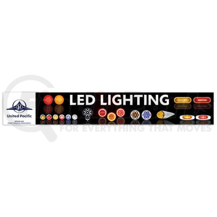 United Pacific 99036 Product Identification Label - 46" X 7" LED Fixture/Header Sign