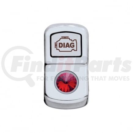 United Pacific 45071 Rocker Switch Cover - "Diagnostic", with Red Diamond