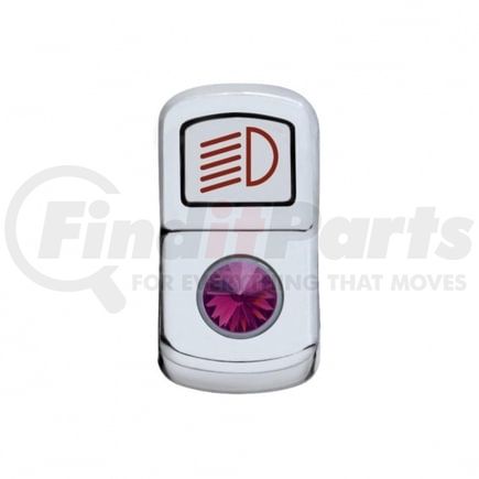 United Pacific 45134 Rocker Switch Cover - "Headlight", with Purple Diamond