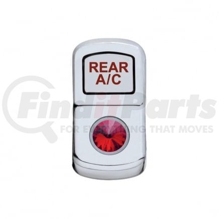 United Pacific 45175 Rocker Switch Cover - "Rear A/C", with Red Diamond