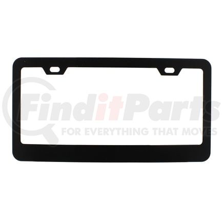 United Pacific 50014 License Plate Frame - Black, Wide Bottom 2 Hole