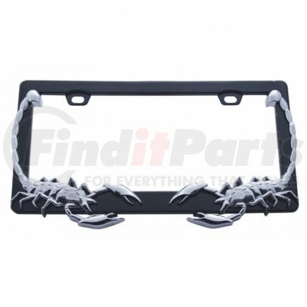 United Pacific 50034 License Plate Frame - Chrome, Scorpion