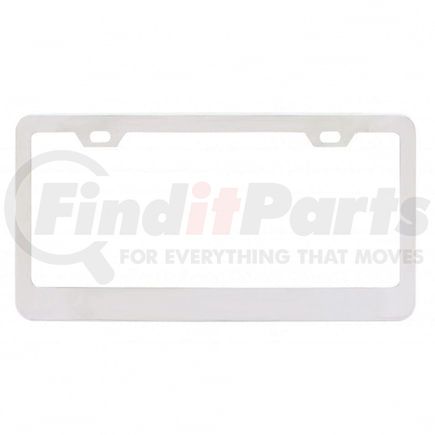 United Pacific 50099B License Plate Frame - Chrome, Wide Bottom, 2 Hole