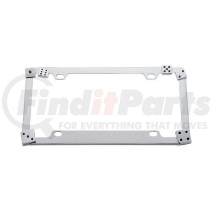 United Pacific 50132 License Plate Frame - Chrome, Dice