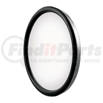 United Pacific 60025 Door Blind Spot Mirror - Convex, 8.5", Stainless Steel, 320R, with Offset Mounting Stud