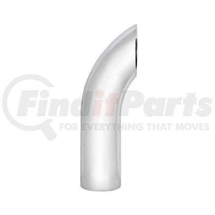 United Pacific C1-5-048 Exhaust Stack Pipe - 5", Curved, Plain Bottom, 48" L