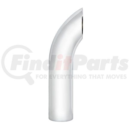 United Pacific C1-5-096 Exhaust Stack Pipe - 5", Curved, Plain Bottom, 96" L