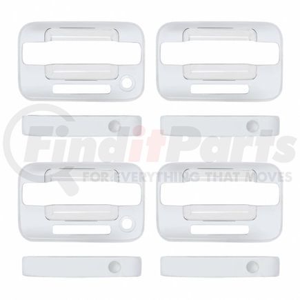 United Pacific F150-0004 Door Handle - Exterior, Set, Chrome, with Keyless Entry, for 2004+ Ford F150 4-Door Models