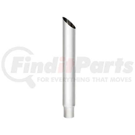 United Pacific M3-65-036 Exhaust Stack Pipe - 6", Mitred, Reduce To 5" O.D. Bottom, 36" L