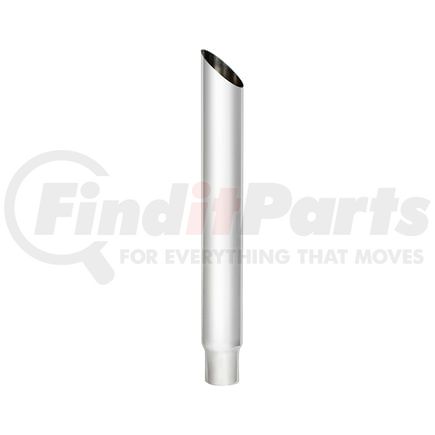 United Pacific M3-65-048 Exhaust Stack Pipe - 6", Mitred, Reduce To 5" O.D. Bottom, 48" L