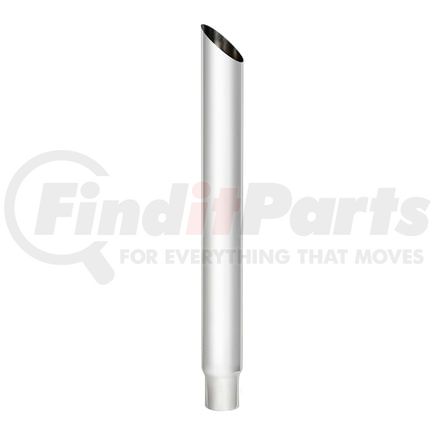 United Pacific M3-65-108 Exhaust Stack Pipe - 6", Mitred, Reduce To 5" O.D. Bottom, 108" L