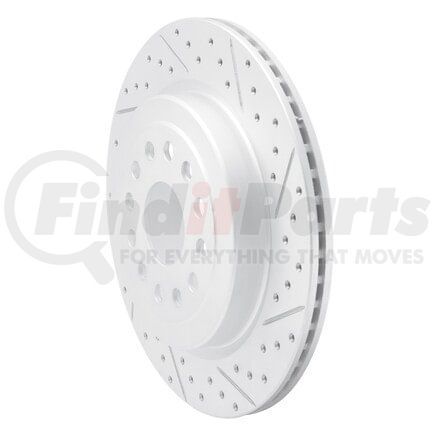 Dynamic Friction Company 830-40121R Geoperformance Rotor - Drilled and Slotted