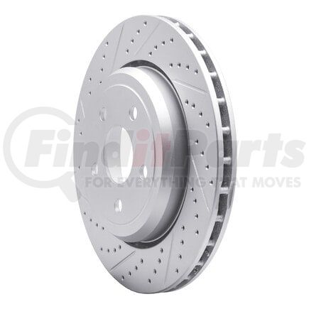 Dynamic Friction Company 830-42008L Geoperformance Rotor - Drilled and Slotted