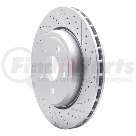 Dynamic Friction Company 830-42008R Geoperformance Rotor - Drilled and Slotted
