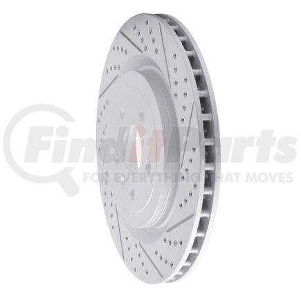 Dynamic Friction Company 830-47039L Geoperformance Rotor - Drilled and Slotted