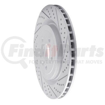 Dynamic Friction Company 830-47039R Geoperformance Rotor - Drilled and Slotted