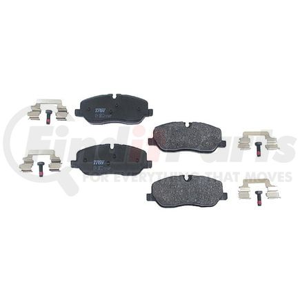 TRW GDB1631 Disc Brake Pad Set - Rear, 58.7 mm Height, 18.2 mm THK