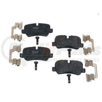 TRW GDB1632 Disc Brake Pad Set - Rear, 46.5 mm Height, 17.4 mm THK