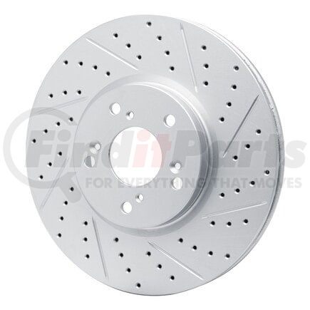 Dynamic Friction Company 830-58020R Geoperformance Rotor - Drilled and Slotted