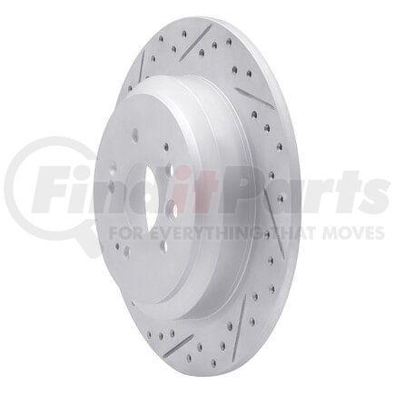 Dynamic Friction Company 830-58028L Geoperformance Rotor - Drilled and Slotted