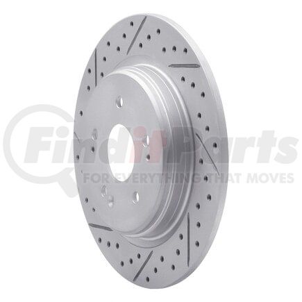 Dynamic Friction Company 830-58029L Geoperformance Rotor - Drilled and Slotted