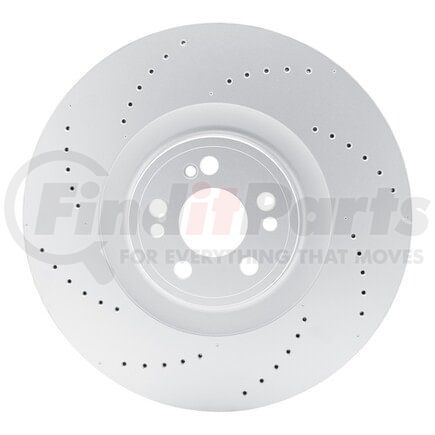 Dynamic Friction Company 920-63193 Hi-Carbon Alloy GEOMET Coated Rotor - Drilled