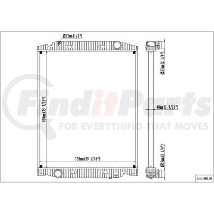Reach Cooling 42-10023 Radiator