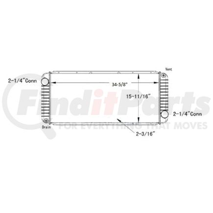 Reach Cooling 42-10196 PETERBILT 379 2002-2006-Kenworth W900 2002-2006