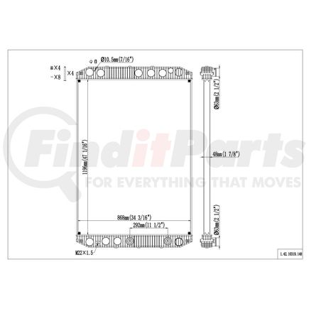 Reach Cooling 42-10319 VOLVO VT SERIES 2007-08