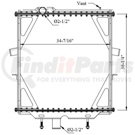 Reach Cooling 42-10332 PERTERBILT 384-389 2002-2008
Core Dims
36.25 x 34.62 x 2.62quot; In