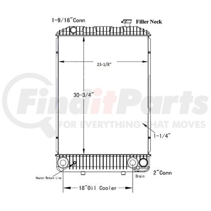 Reach Cooling 42-10431 GMC LOW CAB FORWARD- T series 97-02