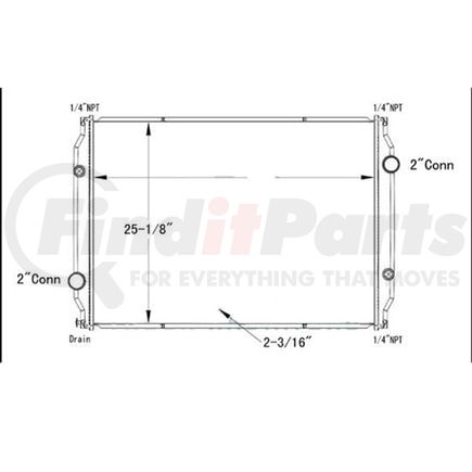 Reach Cooling 42-10441 FREIGHTLINER STERLING M2 BUSINESS-MB55-MT35-MT45-MT55 90-98